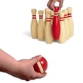 thumbnail image 3 of Brybelly Wooden Lawn Bowling Set | Classic Outdoor Lawn Game for Families and Children | Great for Birthday Parties, Picnics, BBQs, and More | Comes with 10 Pins, Two Wooden Balls, and Carry Bag, 3 of 6