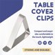 thumbnail image 4 of 12 Pcs Stainless Steel Tablecloth Clip,Non-Slip Adjustable Table Cover Clamps Clip Table Cloth Holde, 4 of 5
