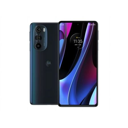 Motorola Edge+ (2022) - 5G smartphone - RAM 8 GB / Internal Memory 128 GB - OLED display - 6.7" - 2400 x 1080 pixels (144 Hz) - 3x rear cameras 50 MP, 50 MP, 2 MP - front camera 60 MP - Verizon - cosmos blue