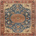 thumbnail image 1 of Ahgly Company Indoor Square Traditional Brown Red Persian Area Rugs, 4' Square, 1 of 6