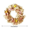 thumbnail image 3 of Fall Wreath Festival Autumn Wreath with Realistic Maple Leaves Pumpkins and Vine for Fall Thanksgiving Home Door Fall Wreaths for Front Door Halloween Wreath, 3 of 9