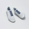 thumbnail image 3 of NEW Hickies Navy Blue Elastic No-Tie Shoe Laces, 3 of 6