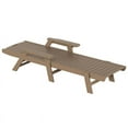 thumbnail image 4 of Afuera Living Ensemble de 3 Pcs de Chaises Longues/table Inclinables en Plastique pour Extérieur, Marron, 4 of 5