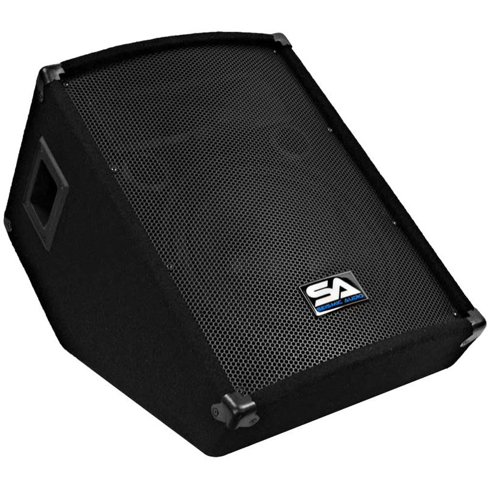 Seismic Audio Pair 12" Floor Monitors Studio/Stage~New PA/DJ Speakers - 12M