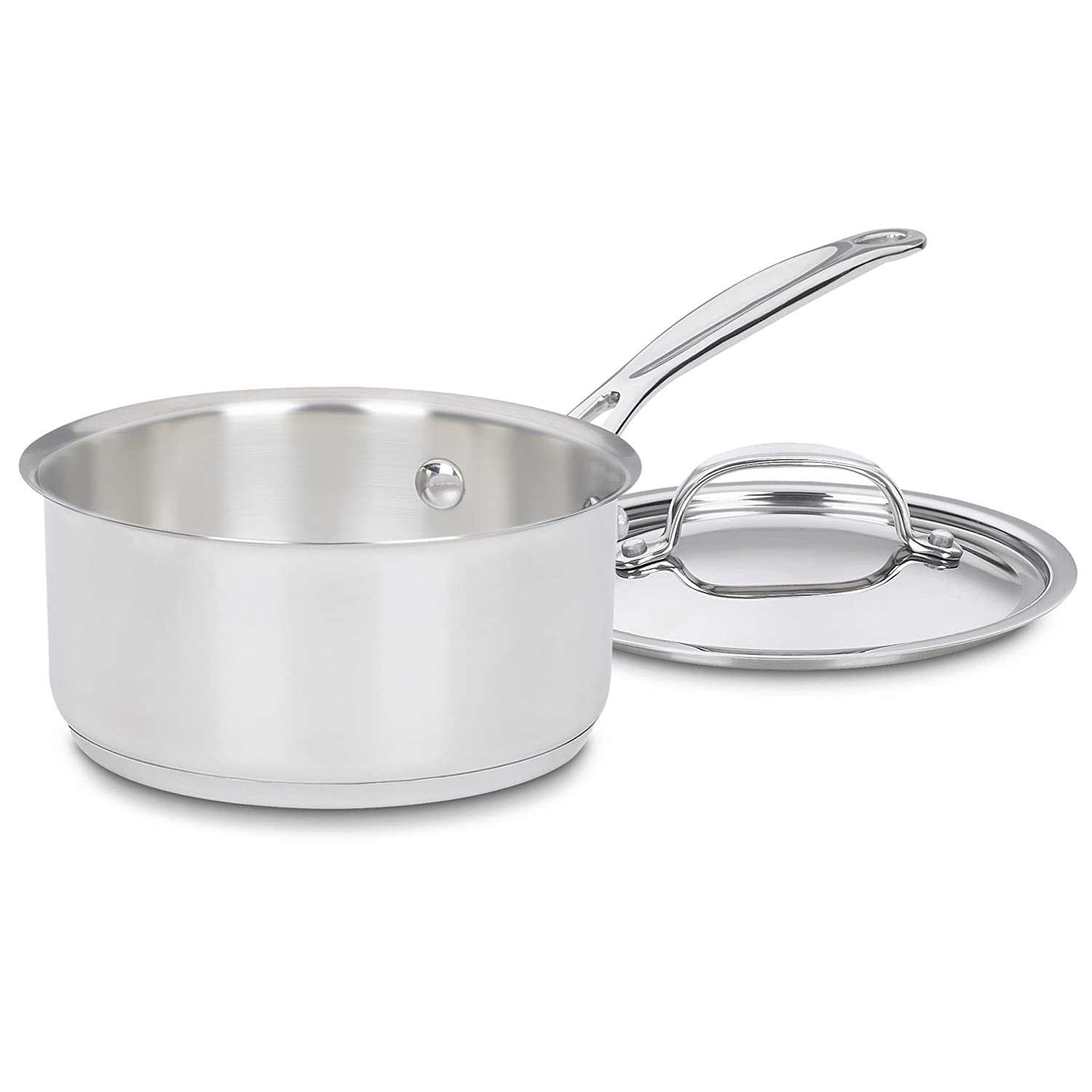 Cuisinart 71916 Chefs Classic Stainless Saucepan with Cover, 1 1/2