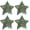 Silver-4, variant on Greenidea 4 Pcs Christmas Star Ornaments for Christmas Decorations,Star Ornaments for Christmas Tree Decorations, Hanging Resin Star Christmas Ornaments