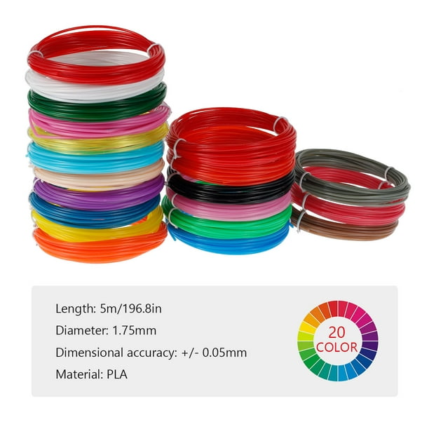 3D Pen filament 1.75mm ABS / PLA / PCL,30 Colors, 20 Colors,perfect safety  plastic, Birthday gift, Apply to 3D Pen
