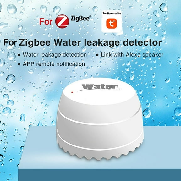 for Tuya for ZigBee Smart Water Leak Detector Flood Sensor Alarm System for Home Security Wireless Water Leakage Monitor with Real-Time Alert
