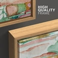 thumbnail image 4 of wall26 Framed Canvas Print Wall Art Set Green Orange Watercolor Landscape Abstract Shapes Illustrations Modern Art Bohemian Decorative Multicolor for Living Room, Bedroom, Office - 16"x24"x, 4 of 5