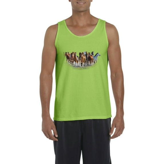 Artix - Men's Tank Top for Men - Horses Herd