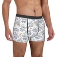 thumbnail image 5 of Men's Boxer Briefs, Gray Butterfly Koala Soft Comfy Mens Underwear Boxer Briefs Breathable With Widen Waist, 5 of 7