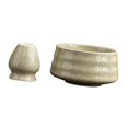 thumbnail image 2 of Tazón de cerámica Matcha y batidor resto, juego de Matcha, tazón de té de para Matcha japonés, regalo para Matcha amante/amigo/familia Verde claro, 2 of 9