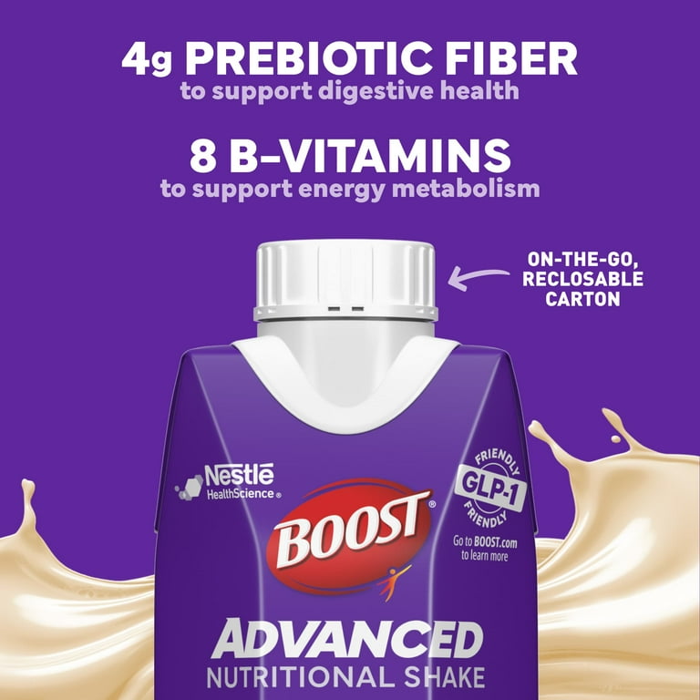 nestle boost glp 1 Boost Advanced Vanilla Shakes (11 fl oz x 4 ct)
