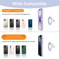 thumbnail image 2 of VENINGO for MagSafe Magnetic Phone Ring Grip - 360° Rotating Phone Ring Holder, Fit for iPhone 17 16 15 14 13 12, Pro, Pro Max, Plus, Mag-Safe Accessories,Purple, 2 of 8