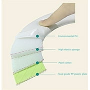 Potty Trainer Toilet Seat for Kids - Adjustable Security Levers, Cushioned Handles & Backrest, Anti-Slip - Blue