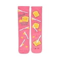 thumbnail image 3 of MeMoi Feel Butter Soon Greeting Card Crew Socks, One Size, Apricot, 3 of 3