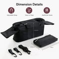 thumbnail image 5 of Universal Stroller Organizer with Insulated Cup Holders, Detachable Phone Bag & Shoulder Strap, Stroller Caddy Storage Bag Fits Uppababy, Baby Jogger, Britax, BOB, Umbrella & Pet Strollers, 5 of 5