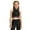 Black, variant on MuXiKeJi Clothes Girls Glitter Letter Off Shoulder Crop Top Sleeveless Performance Shirt For Dance Party Stage Wear