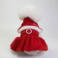 thumbnail image 6 of Christmas Dog Shirt Soft Dog Elf Santa Costume Warm Christmas Puppy Outfit Cute Xmas Clothes for Small Medium Pet Christmas Cosplay Apparel, 6 of 9