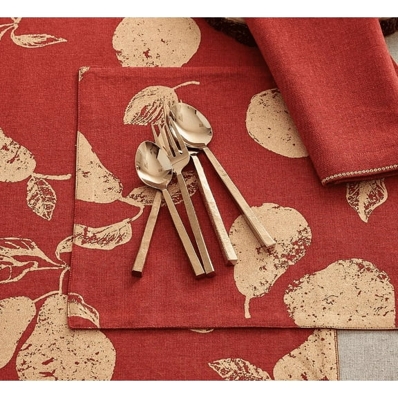 Split P Avis Flatware Teaspoon Set - Gold