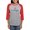 Heather/Red, variant on CafePress - Triangle Logo Long Sleeve T Shirt - Womens Baseball Tee