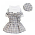 thumbnail image 4 of Spring And Summer New Pet Clothes Thin Models Cute Pet Plaid Dress Small Medium Sized Pet Teddy Chihuahua Clothes For Small Dogs, 4 of 7