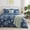 04 Navy, variant on U by Bedsure Queen Comforter Set Sage Green, Bed in a Bag Queen Size Bedding, 7-Pieces Botanical Flowers Spring Comforter, Sheets, Pillowcases & Shams