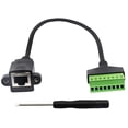 thumbnail image 1 of RJ45 Screw Terminal,RJ45 to 8 Pin Screw Terminal Connector,RJ45 8p8c Female to 8Pin Bolt Screw Type Terminal Connector, 1 of 5