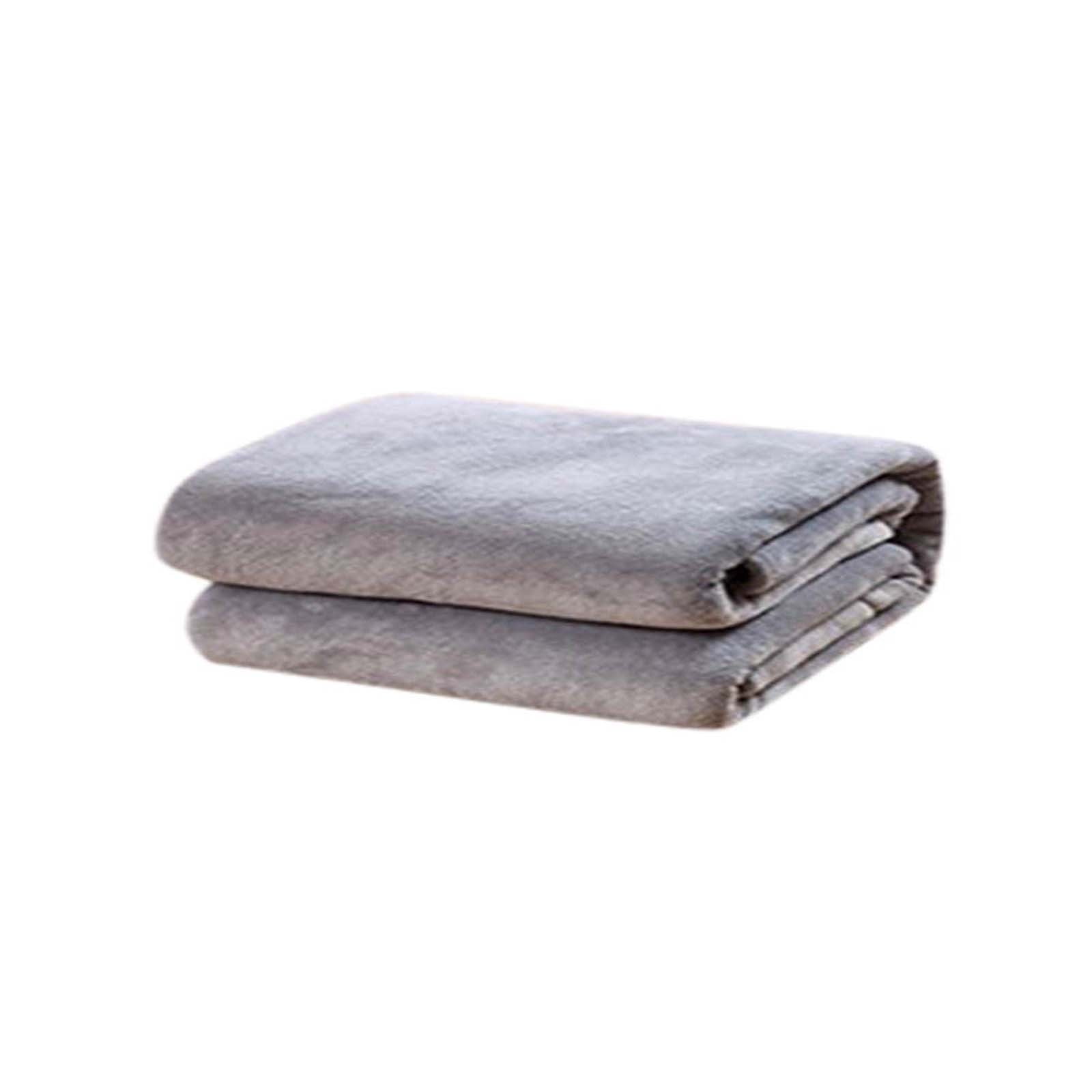 Super Soft Warm Solid Warm Micro Plush Fleece Blanket Throw Rug Sofa