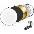 thumbnail image 1 of (TM) 32 Pouces / 80cm 5-en-1 Pliable Multi-Disque avec Support Réflecteur de Photographie avec Sac, 1 of 5