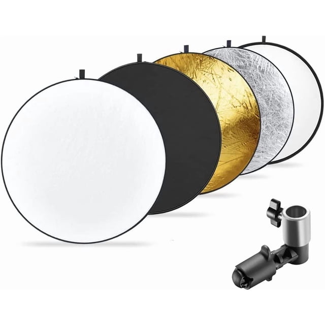 (TM) 32 Pouces / 80cm 5-en-1 Pliable Multi-Disque avec Support Réflecteur de Photographie avec Sac