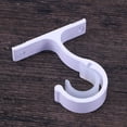 thumbnail image 2 of 2 Pcs Tringle à Rideau Alliage d'Aluminium Épais Support de Montage Simple (Blanc), 2 of 6