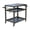 Stainless Steel Tabletop+Solid Shelf + Grey, variant on Grey 3-Shelf Outdoor Grill Cart with Wheels & Propane Tank Hook, 42.24"