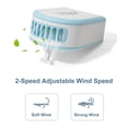 thumbnail image 2 of Secador de pestañas Ventilador USB Mini Ventiladores portátiles Recargable Eléctrico de mano Aire ac Meterk Verde, 2 of 7