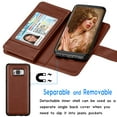 thumbnail image 4 of Samsung S8 Plus Case, Galaxy S8 Plus Wallet Case, Pu Leather Magnet Stand Wallet Credit Card Holder Flip Case Cover Built-in 9 Card Slots Case For Samsung Galaxy S8 Plus -Rose Gold, 4 of 7