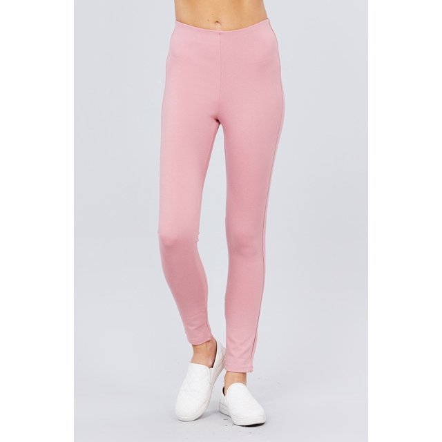 Pantalon Ponte à Bande Élastique à la Taille