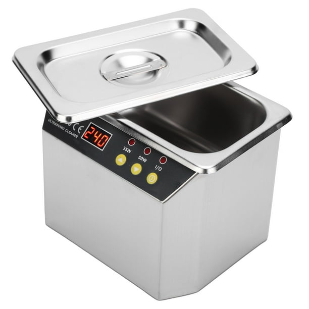 Limpiador Ultrasónico, Conveniente Protección Contra Sobretensiones Limpiador Ultrasónico Seguro De 0.8L Con Cubierta De Máquina Para Eliminar Impurezas En Monedas Joyas De Oro ANGGREK Descripción de la referencia