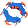 thumbnail image 1 of Cortador de copas de vino, herramienta de corte de vidrio con cuchillo doble de carburo con soporte de acero (azul) (1 pieza), 1 of 5