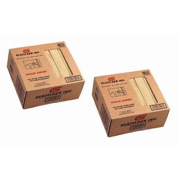 Glazelock Wood Shims 2- 120 packs; Total 240 shims