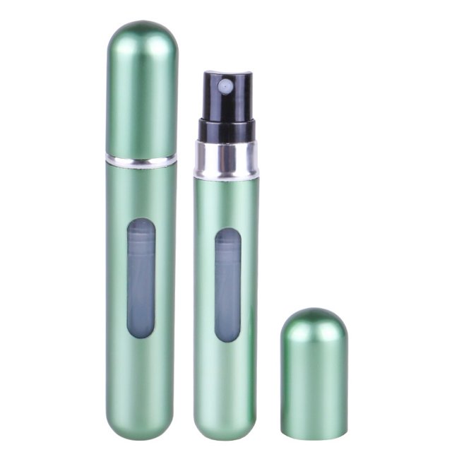 Mini Perfume Recargable Botella Spray Portátil Atomizador De Aluminio 5ml Recambio Pequeño Botellas Contenedor Cosmético Para Viajes