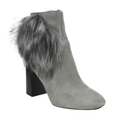 

Cape Robbin Bernice-2 Women s Ankle High Stacked Block Heel Booties Grey