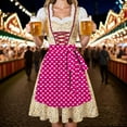 thumbnail image 2 of Lenago Dresses For Women Oktoberfest Costumes Multiple Color Schemes Square Collar Short Sleeves Dirndl Dresses German Dresses For Festival Bavarian Costume Beer Carnival Women Party Dresses 2025, 2 of 9