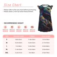 thumbnail image 3 of Fotbe Colorful Patterned Snake Vestido de Dormir para Niñas de 3 a 10 Años, Mangas Cortas, Estilo Princesa, Pijama Camisón con Mangas Voladas-Medium, 3 of 6
