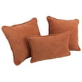 thumbnail image 1 of Blazing Needles 3-Piece Microsuede Pillow Set-Java, 1 of 2