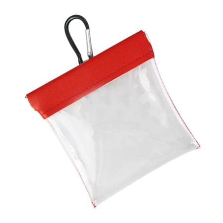 RUISINERY Clear Golfs Tees Storage Bag With Clip Portable Golfs Tees Pouches Waist Bag Light Weight Golfs Tees Holder Pouches Endu