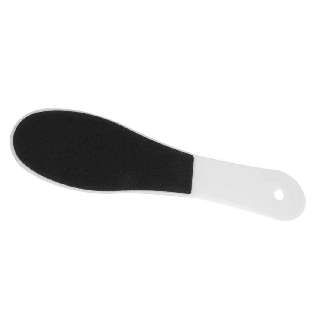 Unique Bargains White Plastic Handle 2 Sides Remover Foot File Massage Pedicure Tool