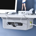thumbnail image 1 of Cable Management Box Under Desk Hidden Organizer For Desktop Home Office, 1 of 4