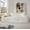 White, variant on Modern 3 Seater Sofa, Dark Gray Corduroy Couch, Small Space, No Assembly