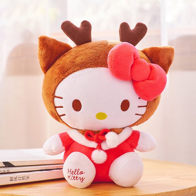 Sanrio Kawaii Hello Kitty Stuffed Toys Cartoon & Cute Holiday Decorations Birthday Gift Christmas Day Gift