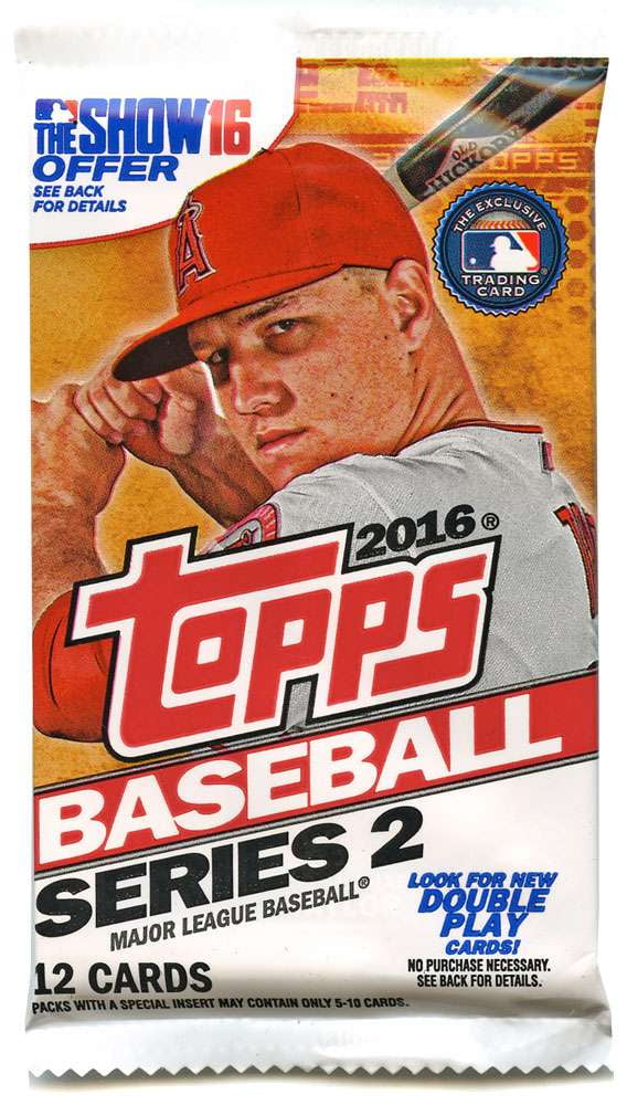 MLB 2016 Topps Baseball Cards Series 2 Trading Card Pack